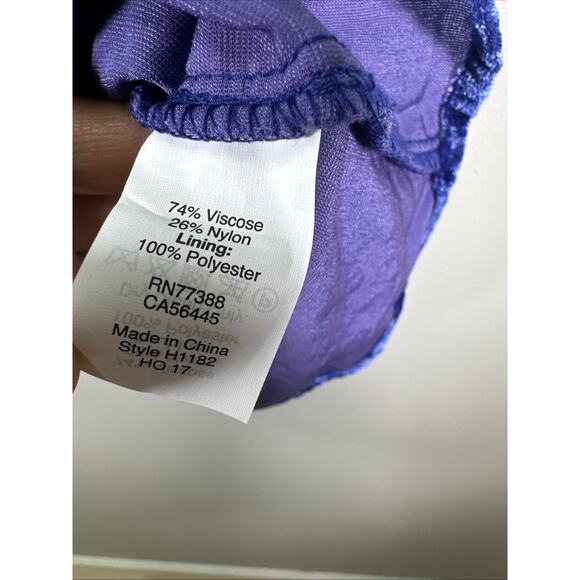 J. Crew Peplum Sleeveless Top Womens 8 Velvet Blue Drapey Preppy Academia - Picture 3 of 6